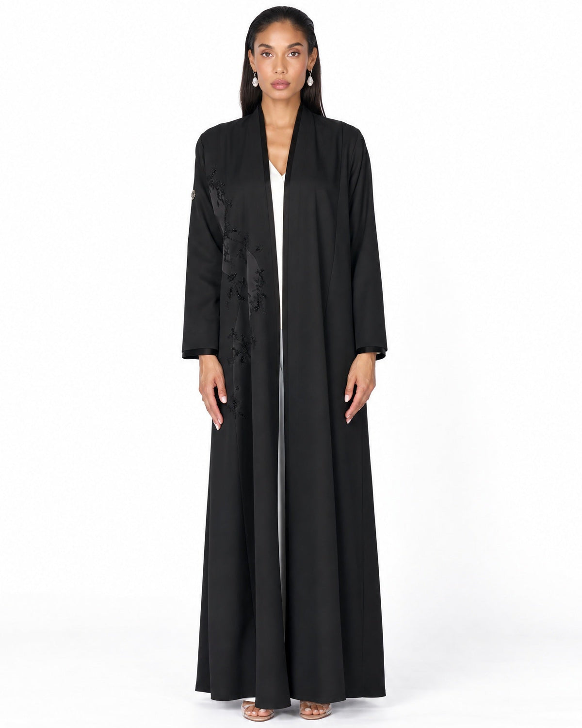 MS6-111 - Black Crepe Abaya
