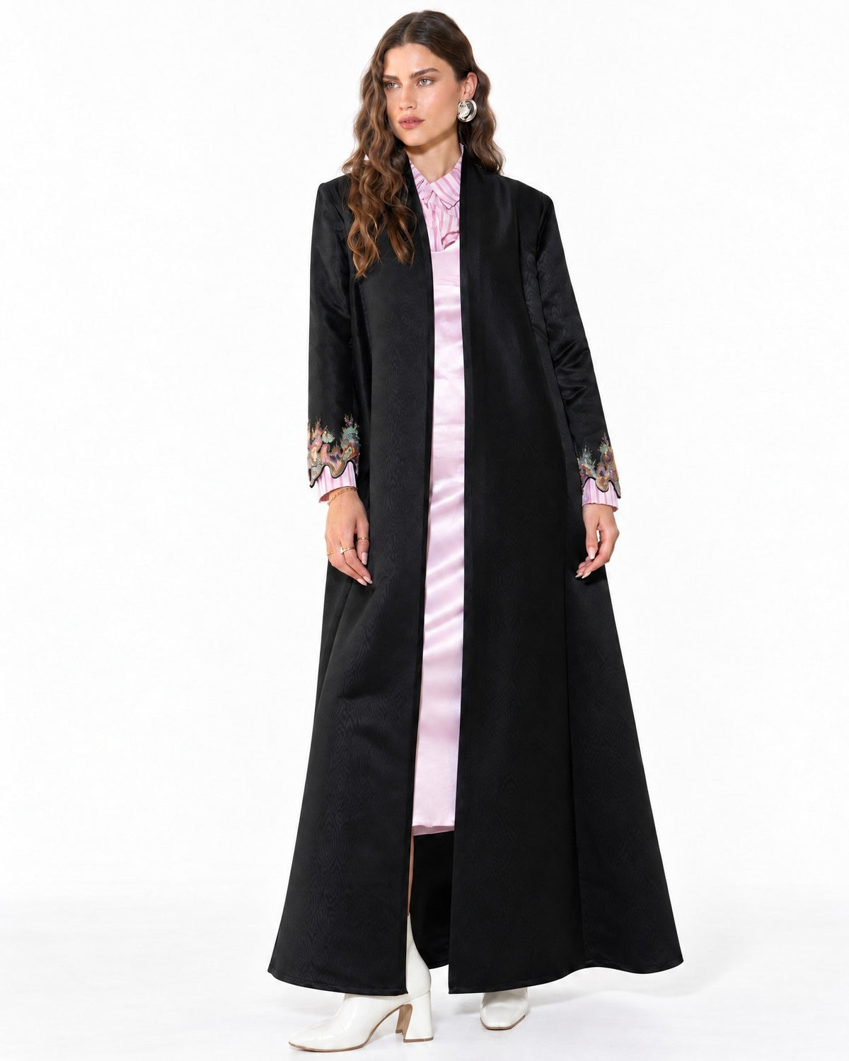 MS6-80 - Black Taffeta Abaya
