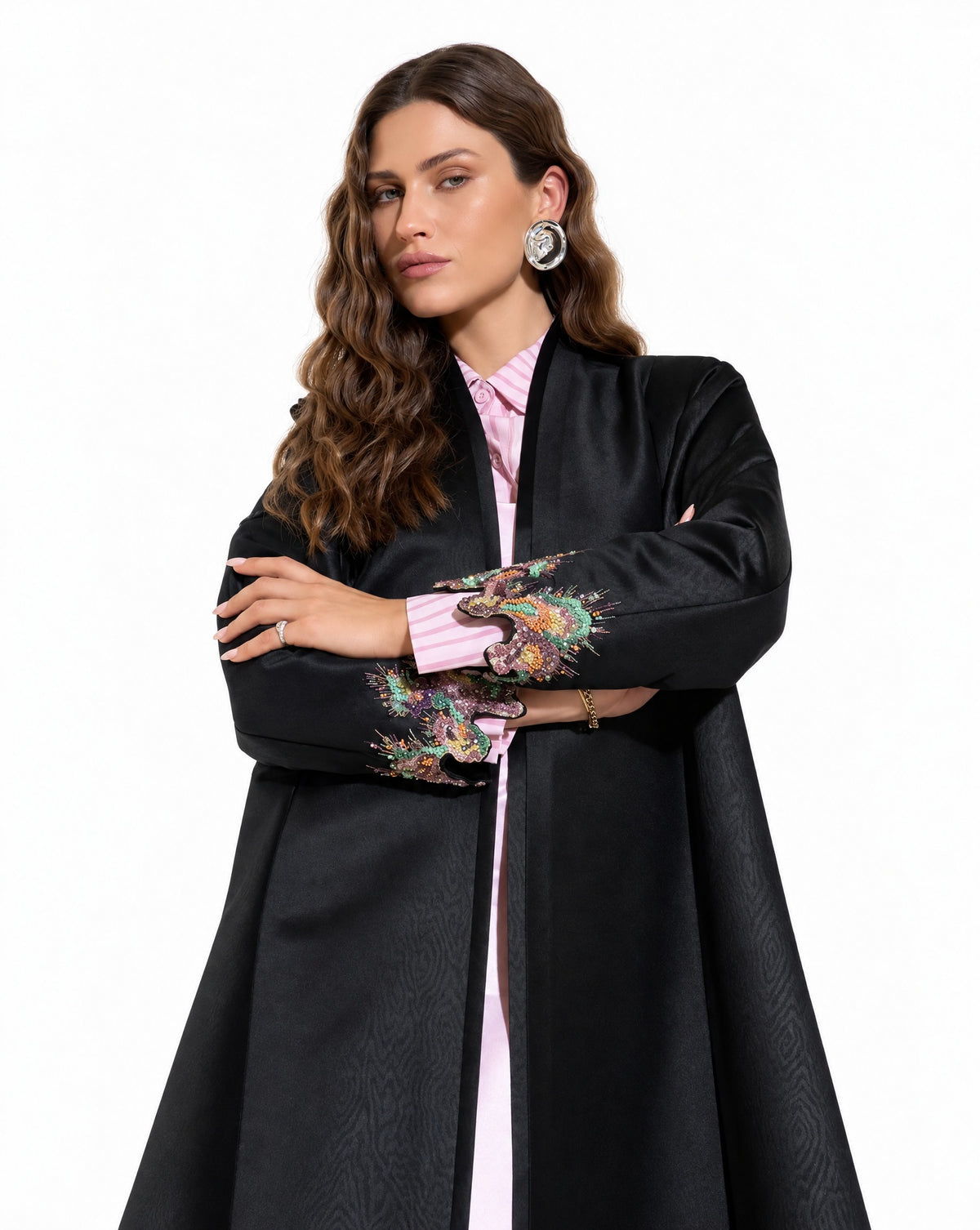 MS6-80 - Black Taffeta Abaya