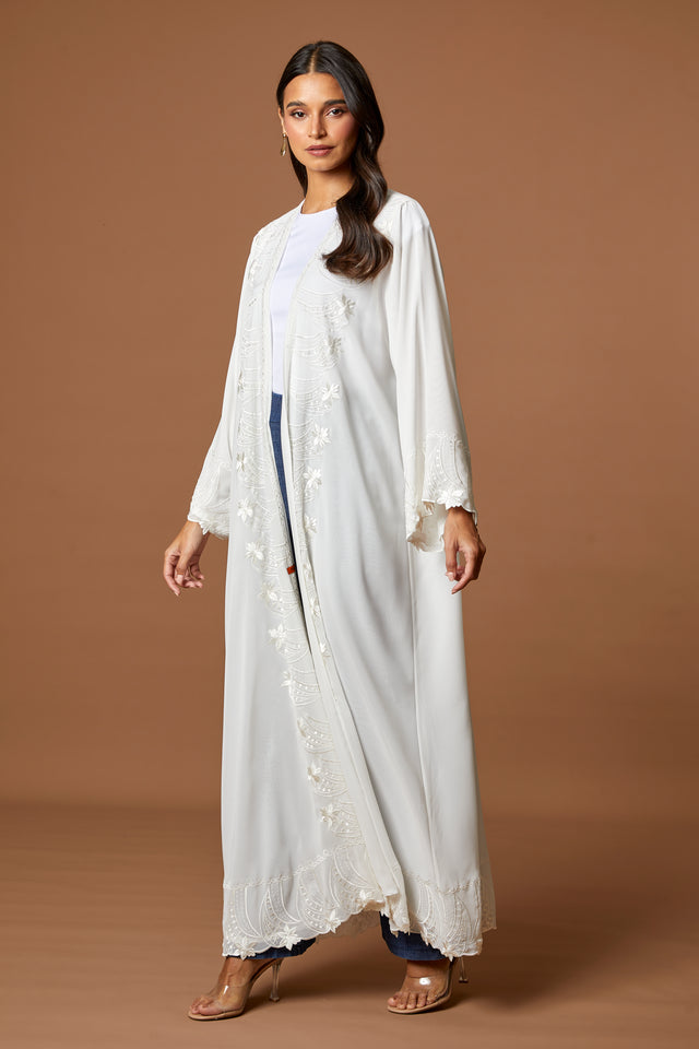 NM 350 WHT ABAYA