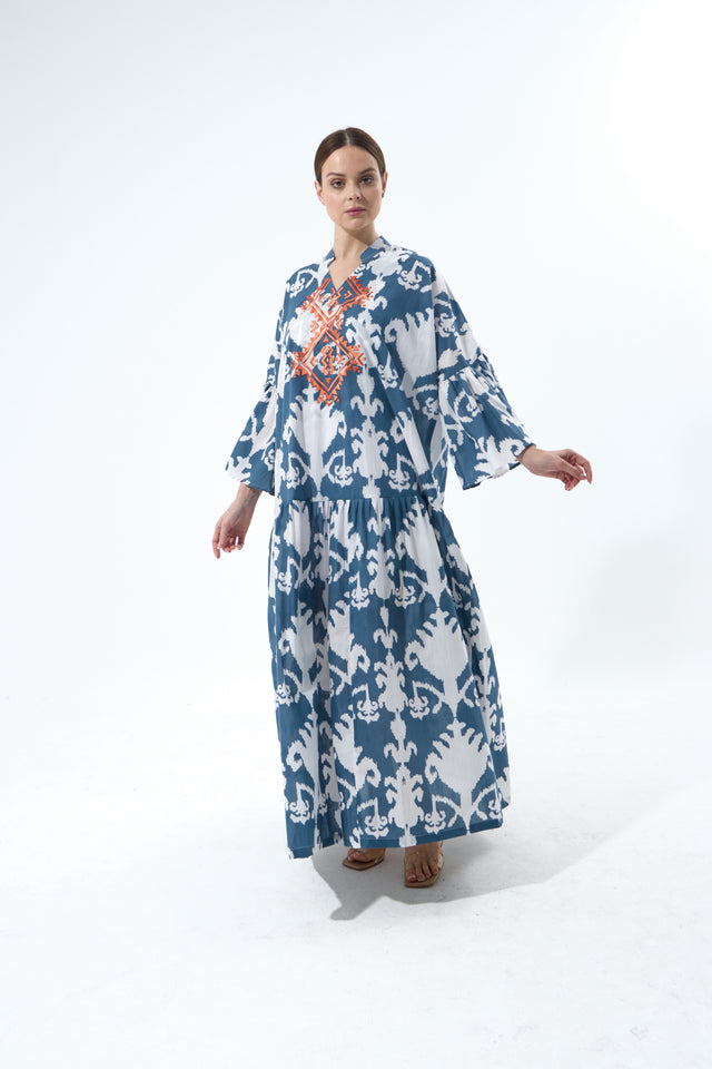 RE25J06C-BLUE KAFTAN