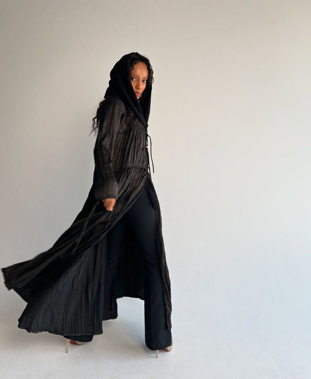 LOOK7 - BLACK ABAYA - ABAYATI COLLECTION - MIRA Y MANO