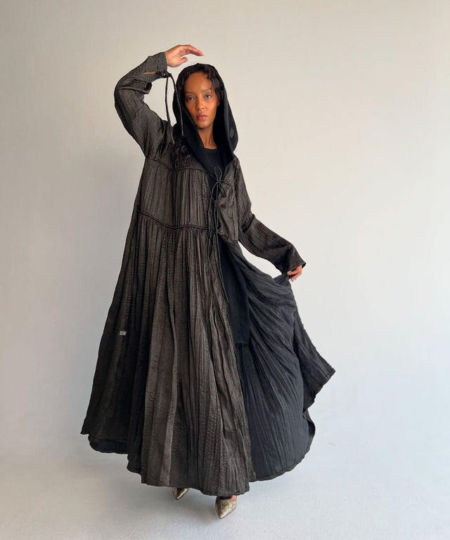 LOOK7 - BLACK ABAYA - ABAYATI COLLECTION - MIRA Y MANO