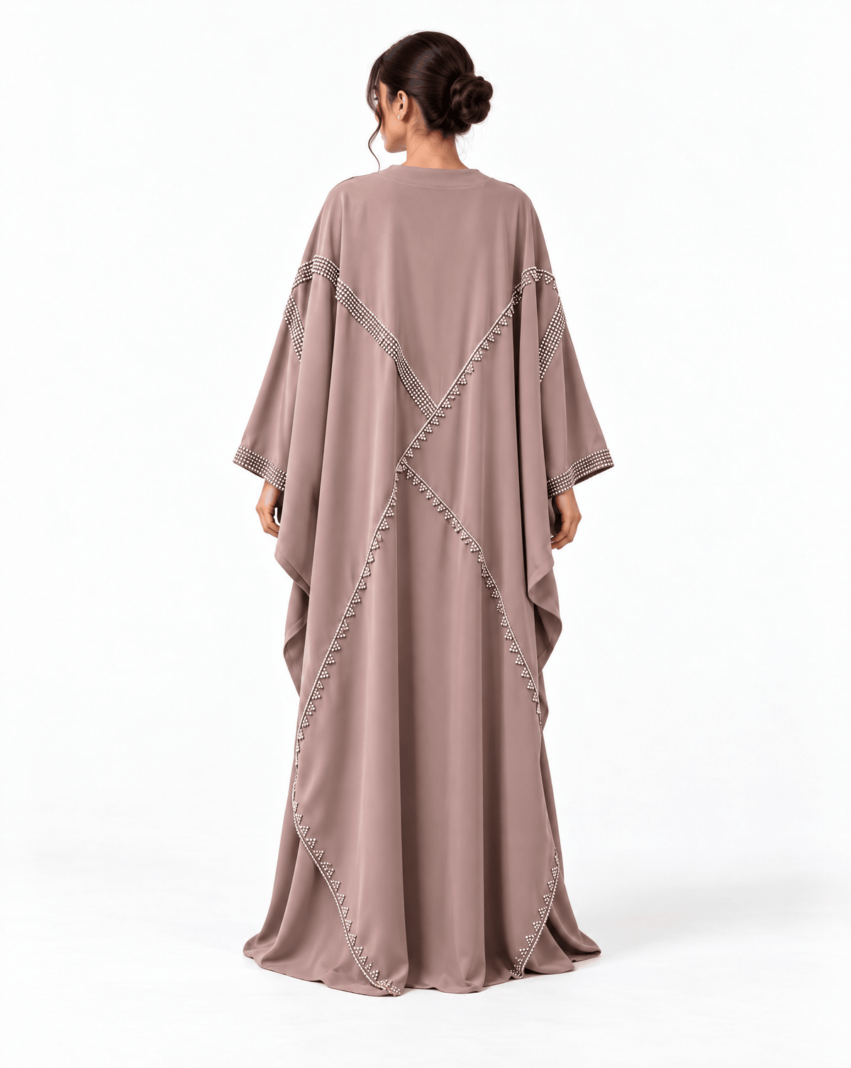 The Amara – Thistle Crepe Abaya - MIRA Y MANO