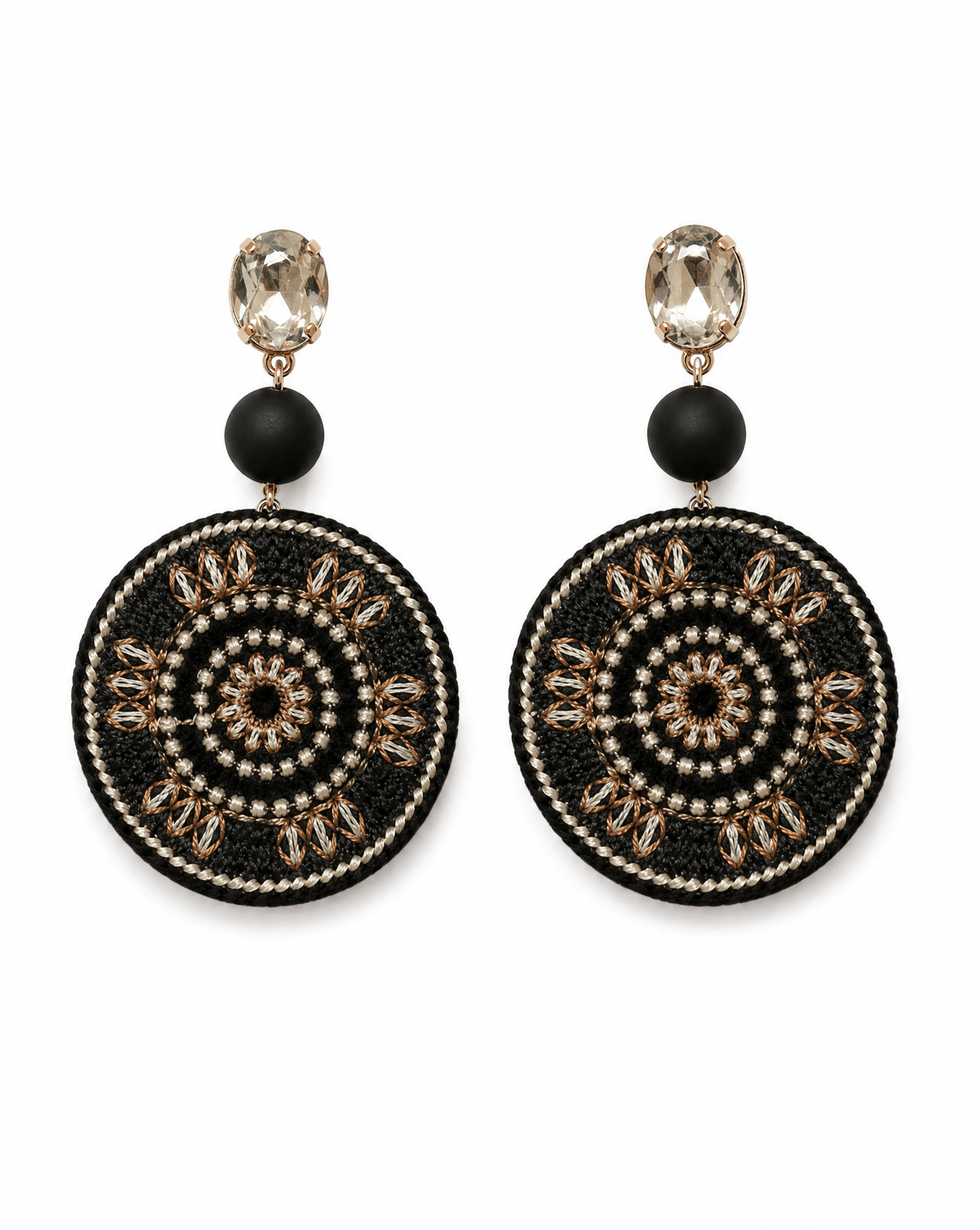 E014-BK EARRINGS - AFFLUENT BY MAI - MIRA Y MANO