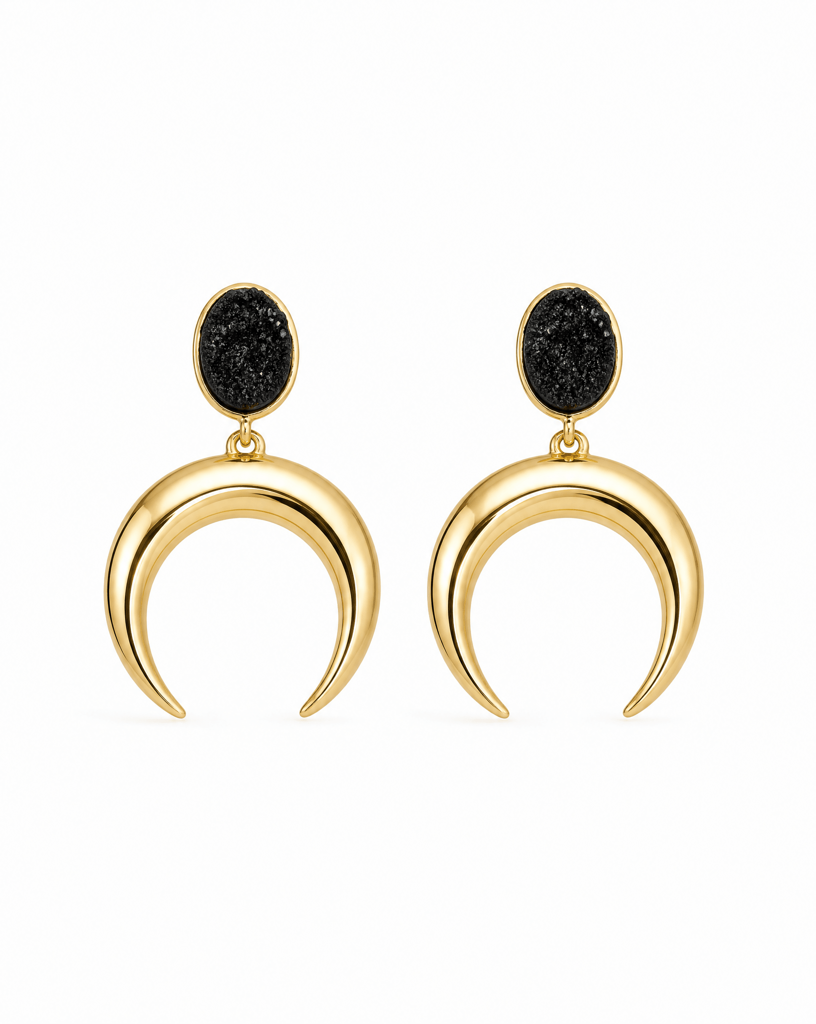E02-BK EARRINGS - AFFLUENT BY MAI - MIRA Y MANO