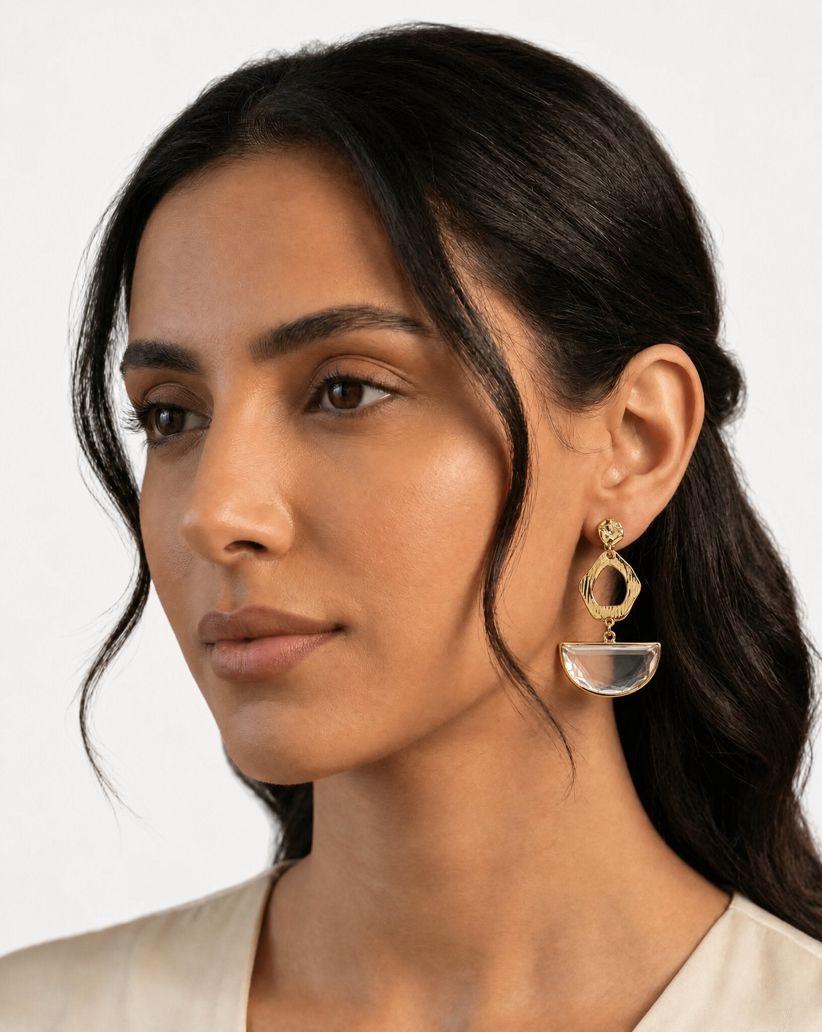 E022-CR EARRINGS - AFFLUENT BY MAI - MIRA Y MANO