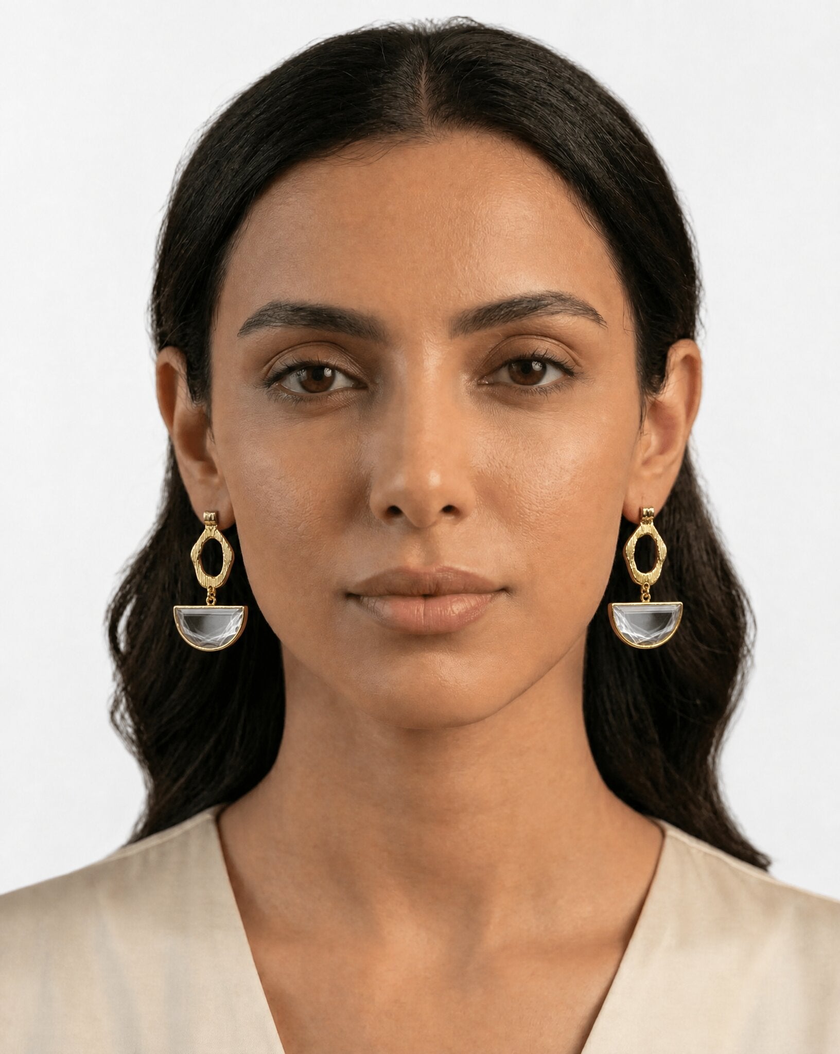 E022-CR EARRINGS - AFFLUENT BY MAI - MIRA Y MANO