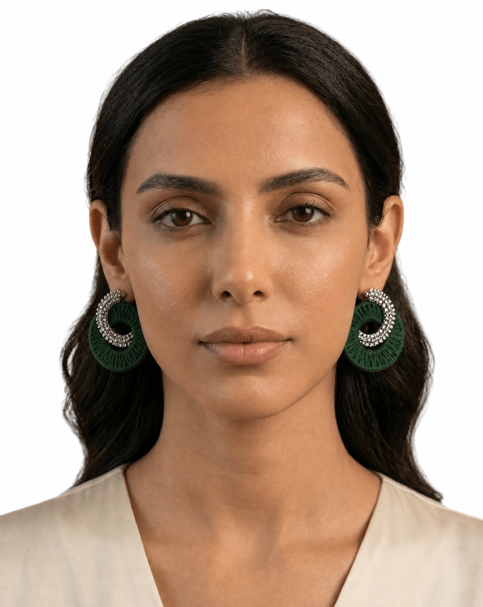 E04-GR EARRINGS - AFFLUENT BY MAI - MIRA Y MANO