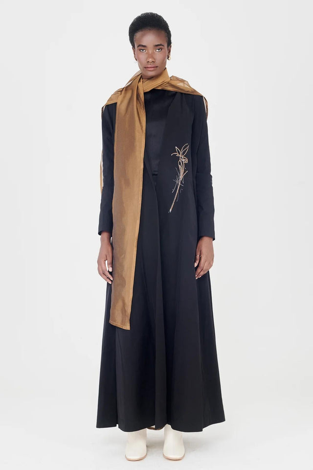 HIND - BLK - BRN007 ABAYA - AISIL - MIRA Y MANO