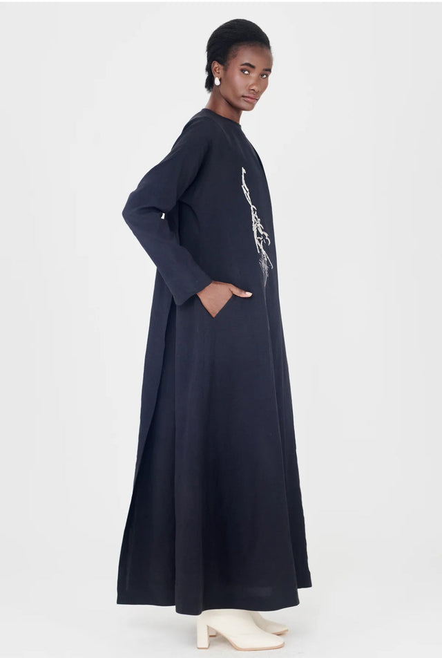 RAMSHA - BLK008 ABAYA - AISIL - MIRA Y MANO