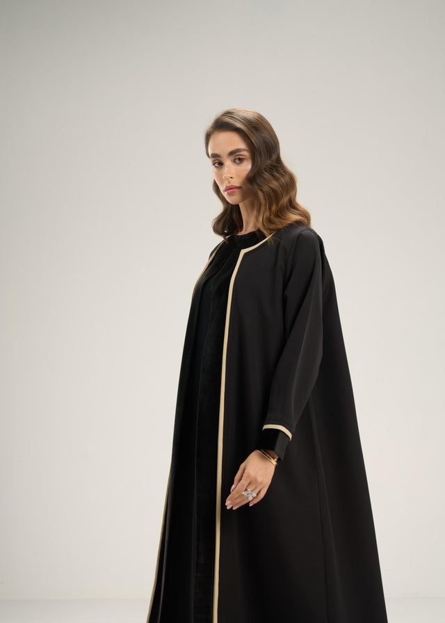 401 ABAYA SET - AL ASWAD - MIRA Y MANO