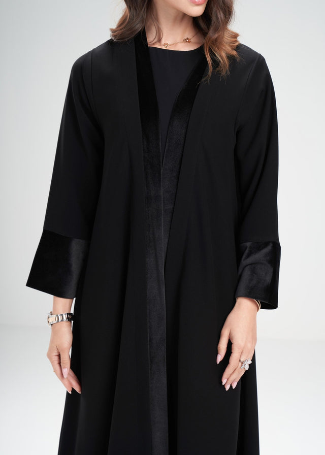 404 ABAYA SET - AL ASWAD - MIRA Y MANO