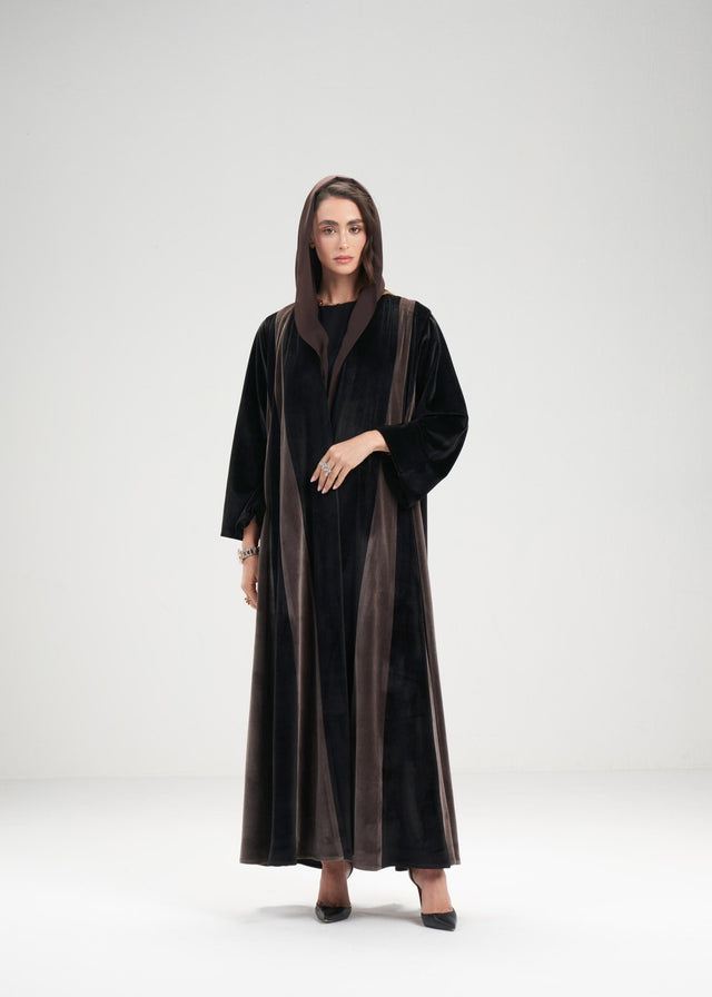 406 ABAYA SET - AL ASWAD - MIRA Y MANO