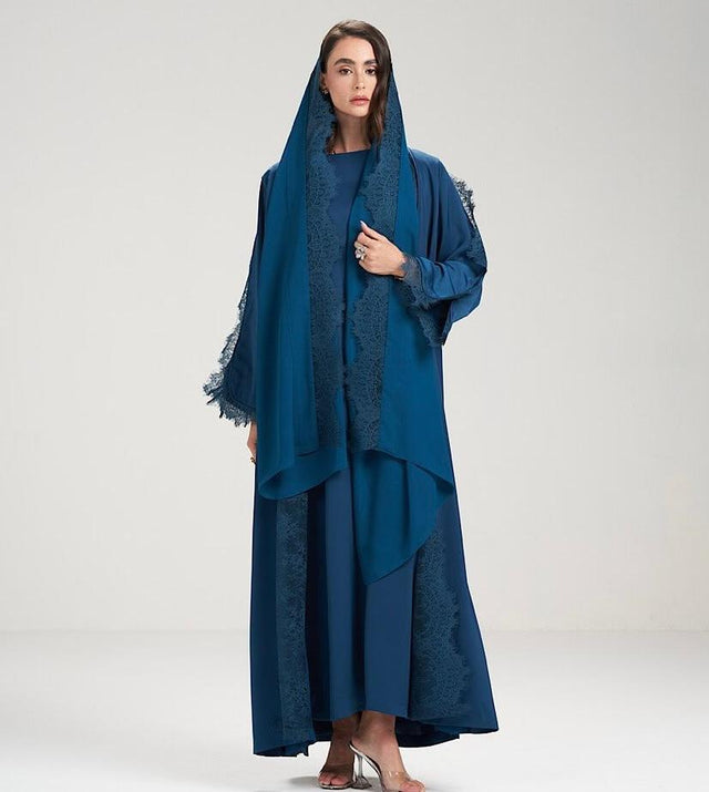 409 ABAYA SET - AL ASWAD - MIRA Y MANO