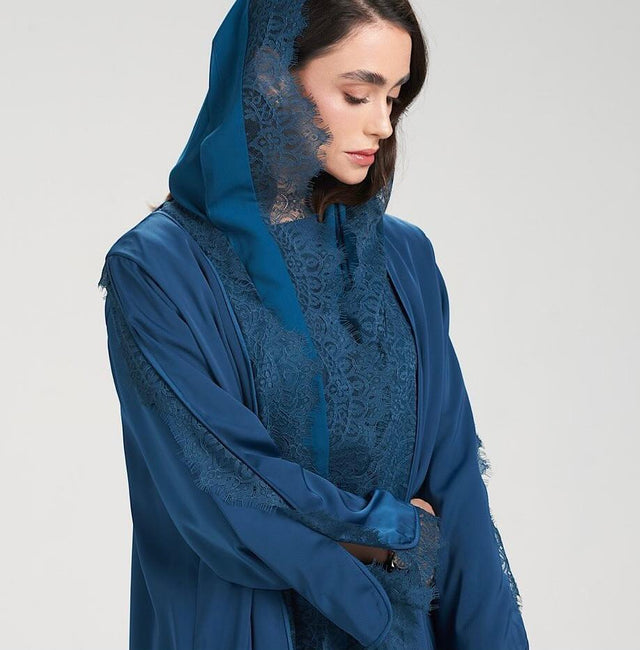 409 ABAYA SET - AL ASWAD - MIRA Y MANO