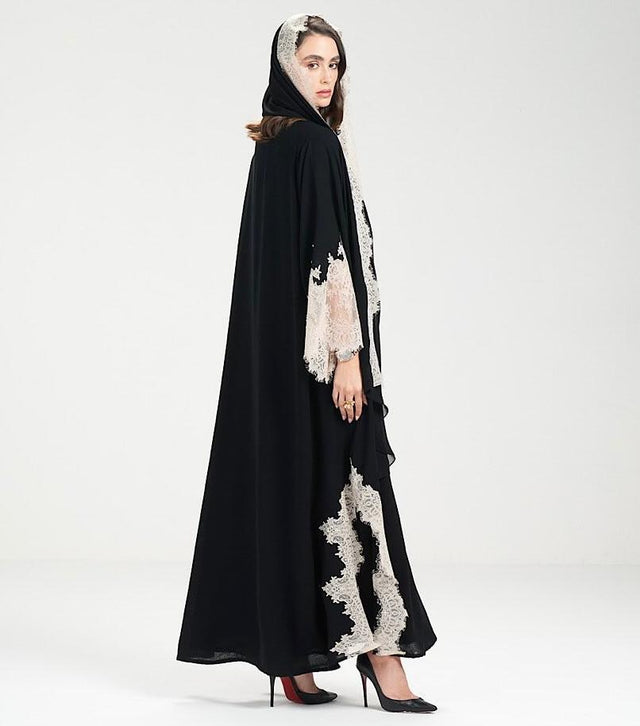 411 ABAYA SET - AL ASWAD - MIRA Y MANO