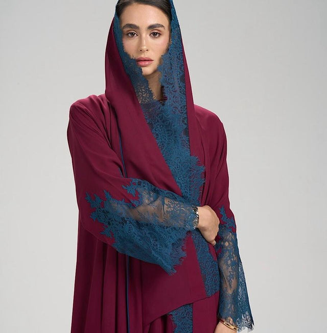 412 ABAYA SET - AL ASWAD - MIRA Y MANO