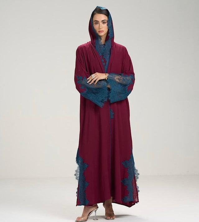 412 ABAYA SET - AL ASWAD - MIRA Y MANO