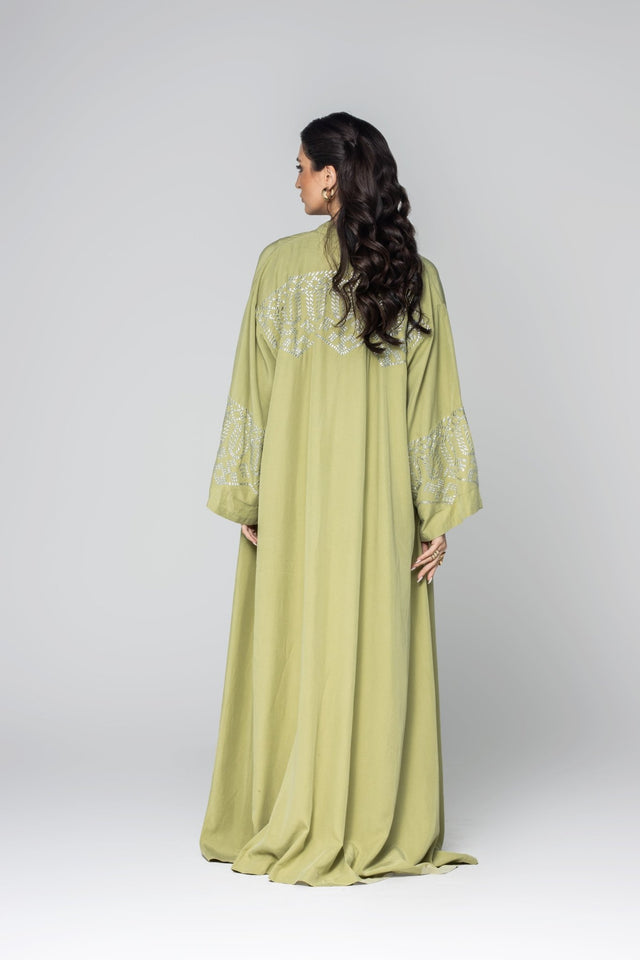 AD2300128 G ABAYA SET - ALDUKAN - MIRA Y MANO