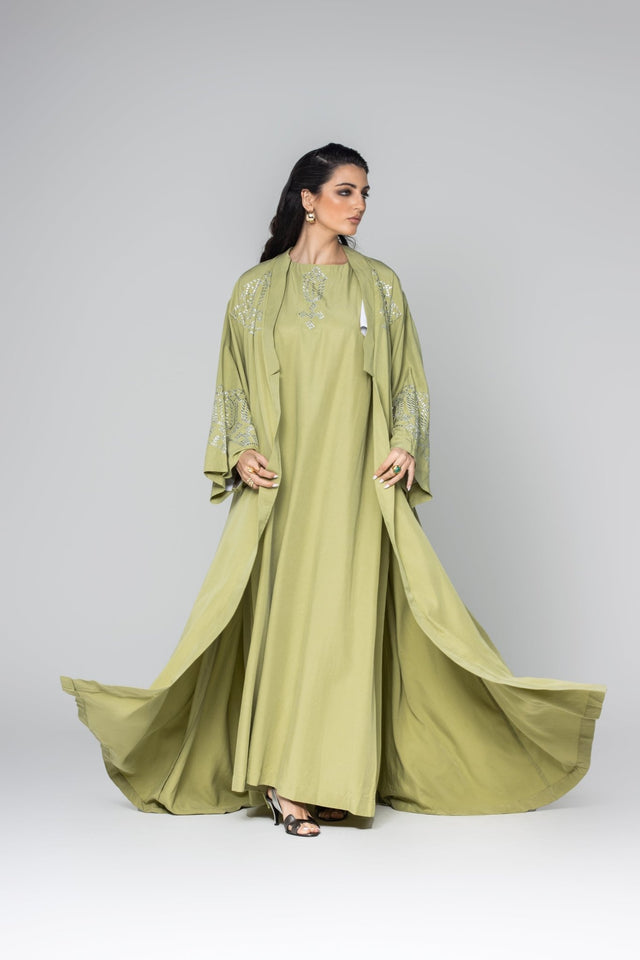 AD2300128 G ABAYA SET - ALDUKAN - MIRA Y MANO