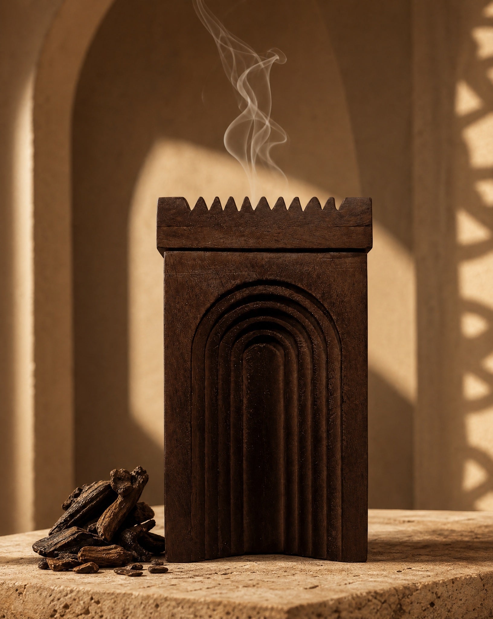 Al Manar Wooden Mubkhar – Product image 1