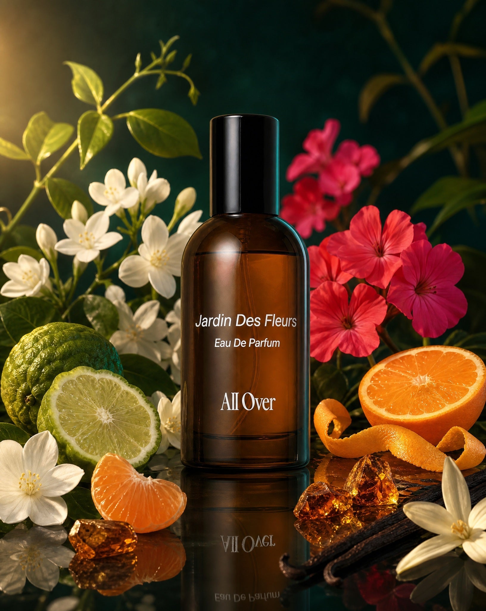 Jardin des Fleurs EDF Perfume – Jasmine Amber Musk - ALLOVER - MIRA Y MANO