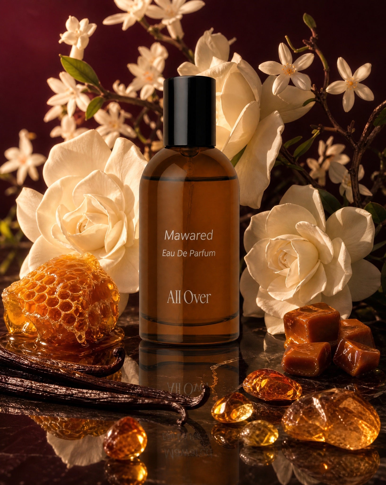 Mawared EDF 55ML Perfume – Honey Gardenia Vanilla - ALLOVER - MIRA Y MANO