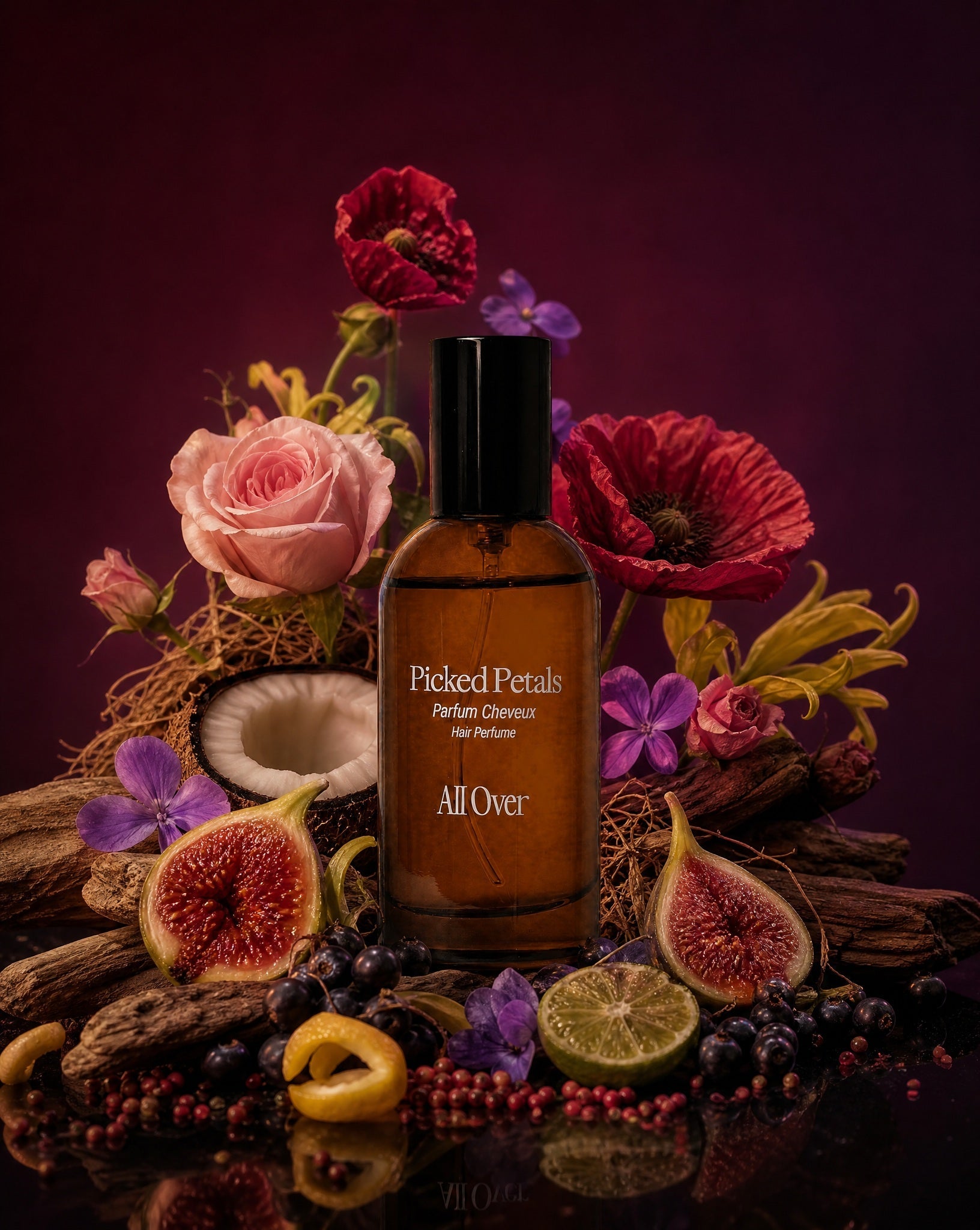 Picked Petals Hair Perfume – Rose Fig Vetiver - ALLOVER - MIRA Y MANO