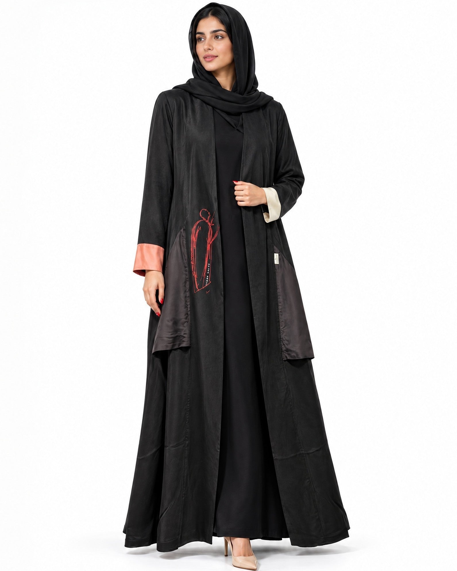 NEW HURIYA ABAYA SET - AMBER FEROZ - MIRA Y MANO