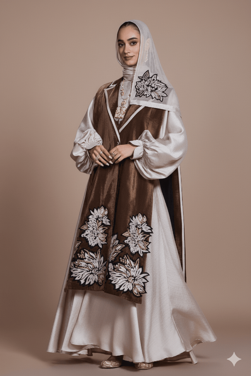 AIMAN ABAYA SET - AMORE MIO BY HITU - MIRA Y MANO