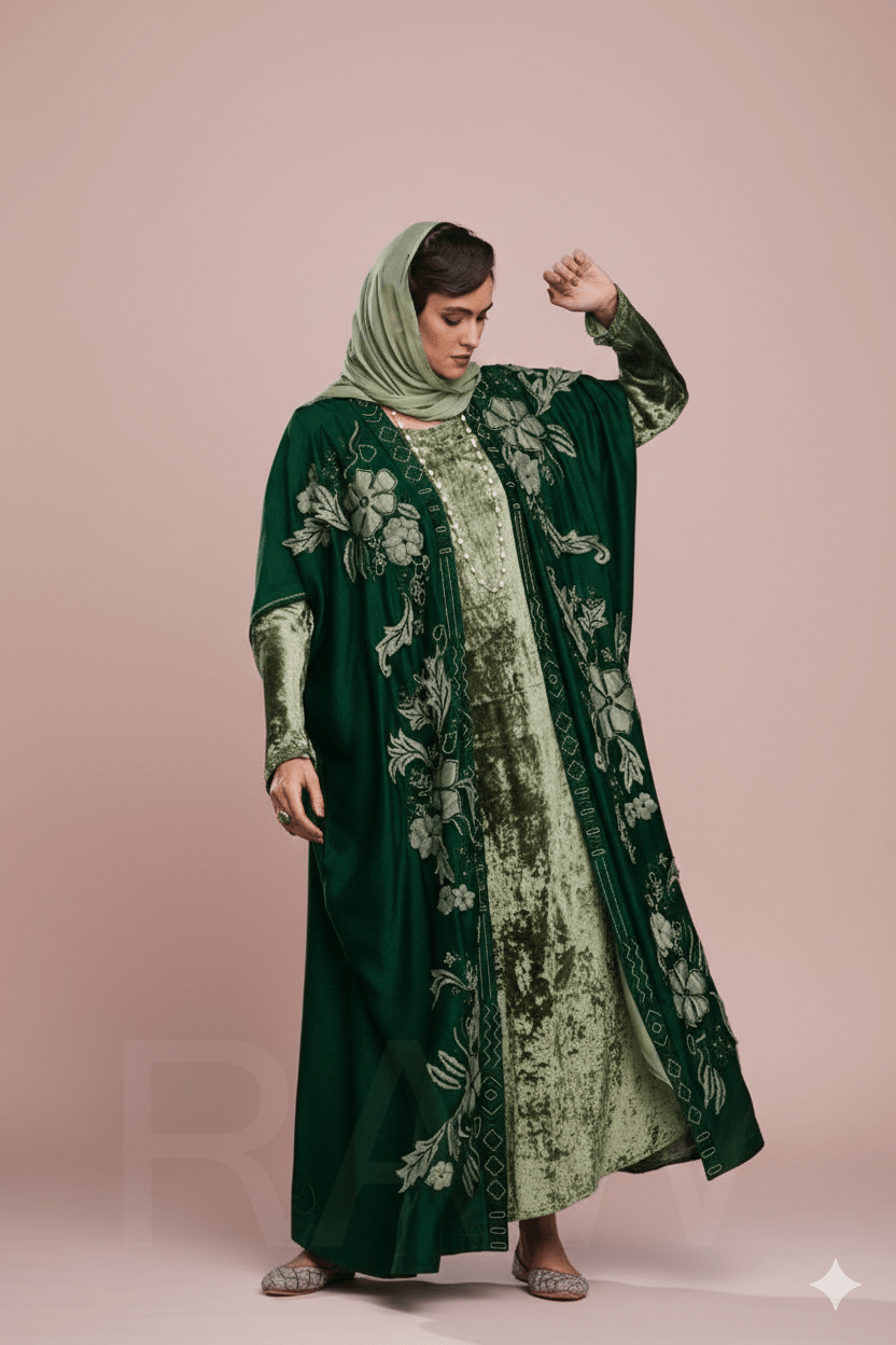 LN - 19 ABAYA SET - AMORE MIO BY HITU - MIRA Y MANO