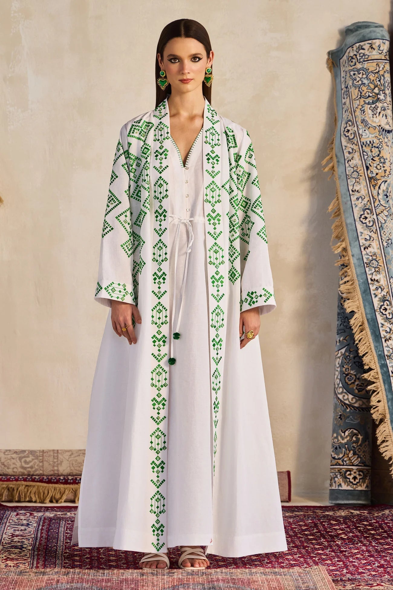 NAHZEIRAH ABAYA SET - AMORE MIO BY HITU - MIRA Y MANO