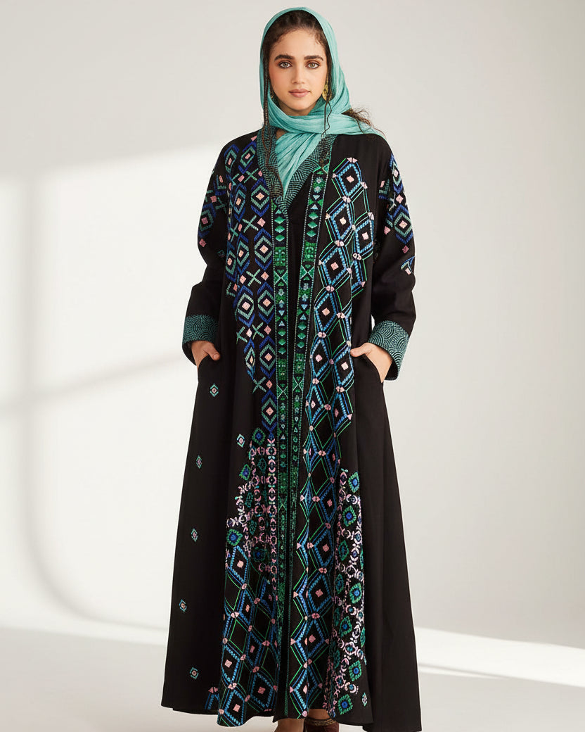 RABIYA ABAYA SET - AMORE MIO BY HITU - MIRA Y MANO