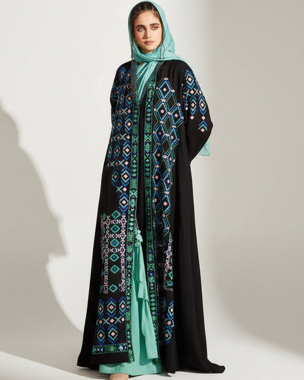 RABIYA ABAYA SET - AMORE MIO BY HITU - MIRA Y MANO