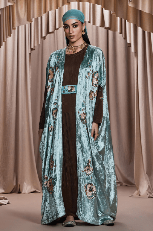 ZUWAINA ABAYA SET - AMORE MIO BY HITU - MIRA Y MANO