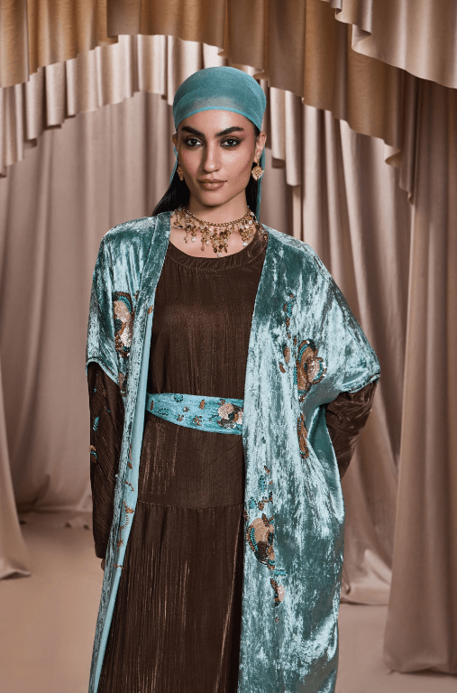 ZUWAINA ABAYA SET - AMORE MIO BY HITU - MIRA Y MANO