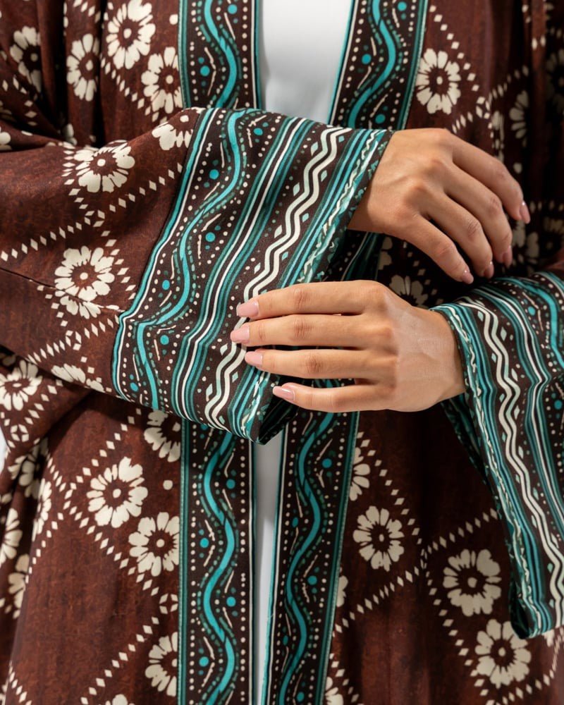 SAHARA 2 – عباية كريب مطبوعة – صورة المنتج 5