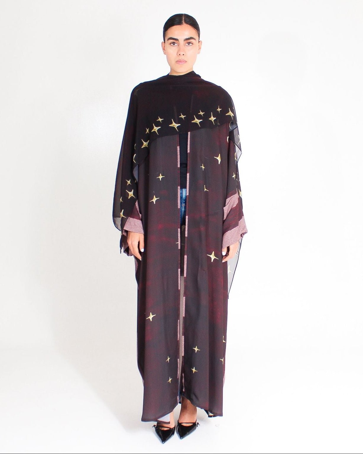STARS OF PRINTING ABAYA - ASDAF LINE - MIRA Y MANO