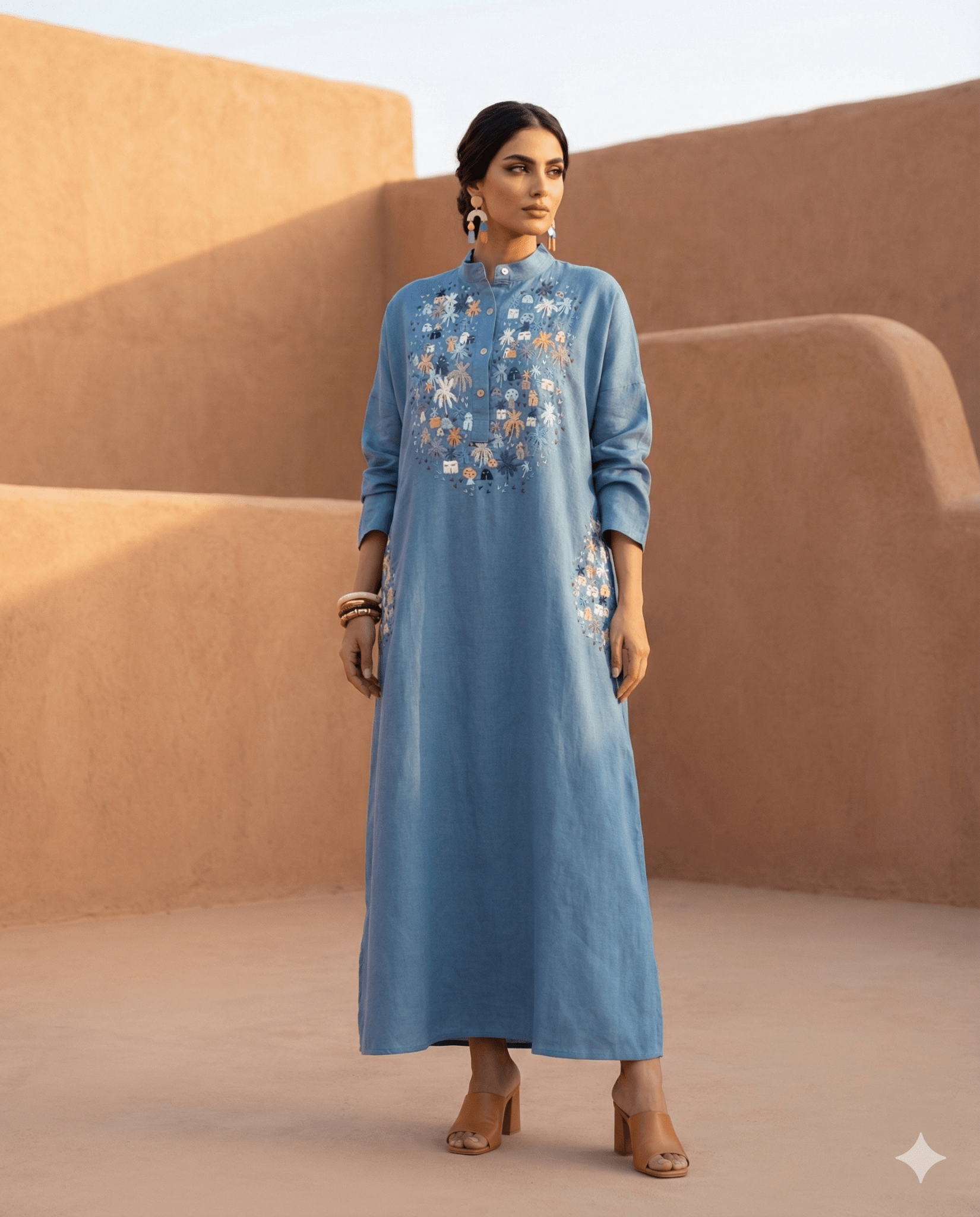 FLORA - A - BL DRESS - BADDARA - MIRA Y MANO