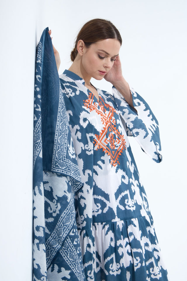 RE25J06C - BLUE KAFTAN - BAIT ALDANTELLE - MIRA Y MANO