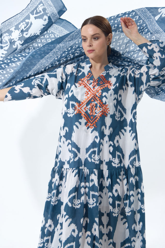 RE25J06C - BLUE KAFTAN - BAIT ALDANTELLE - MIRA Y MANO