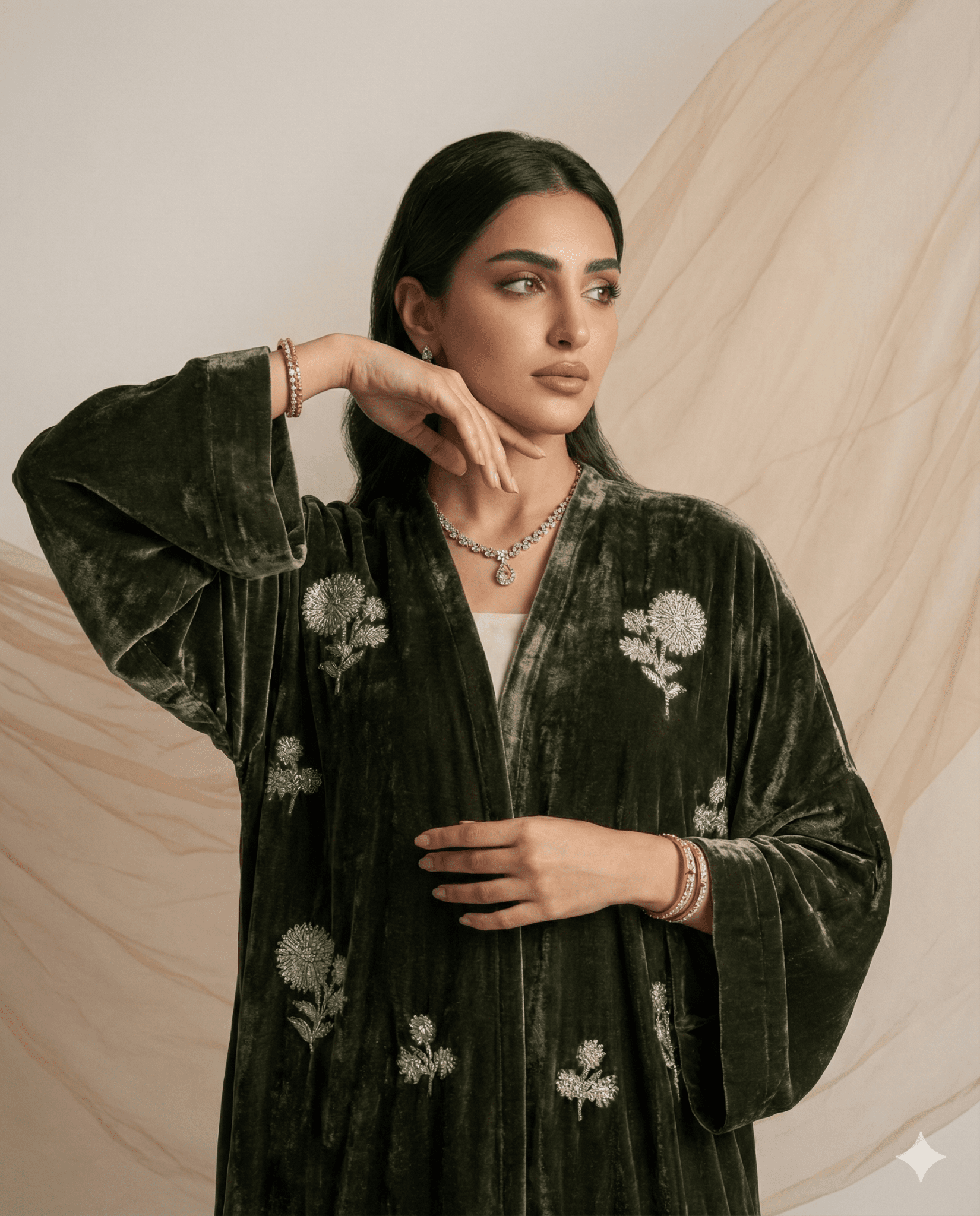 S - 17329 ABAYA - BEETROOT - MIRA Y MANO