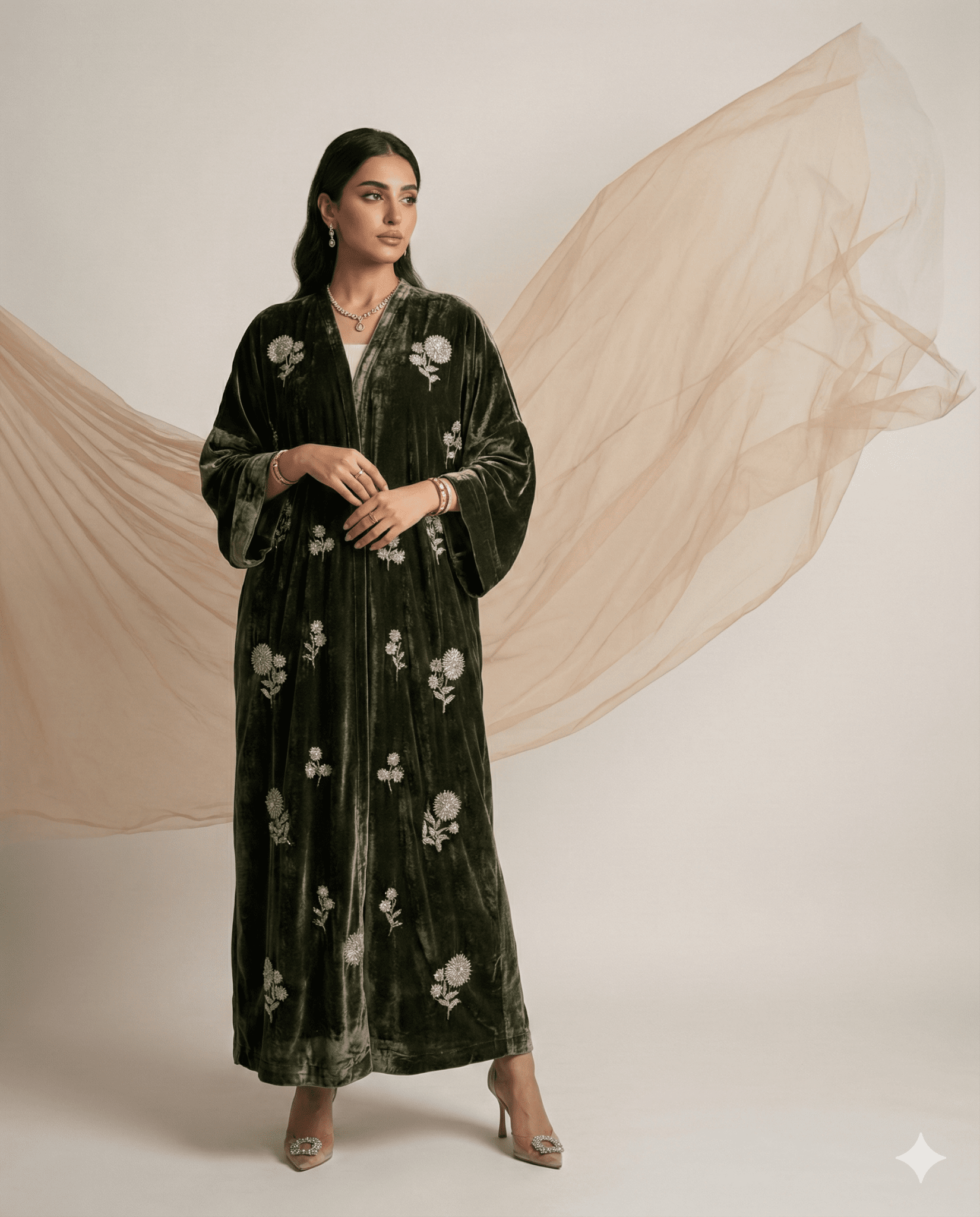 S - 17329 ABAYA - BEETROOT - MIRA Y MANO