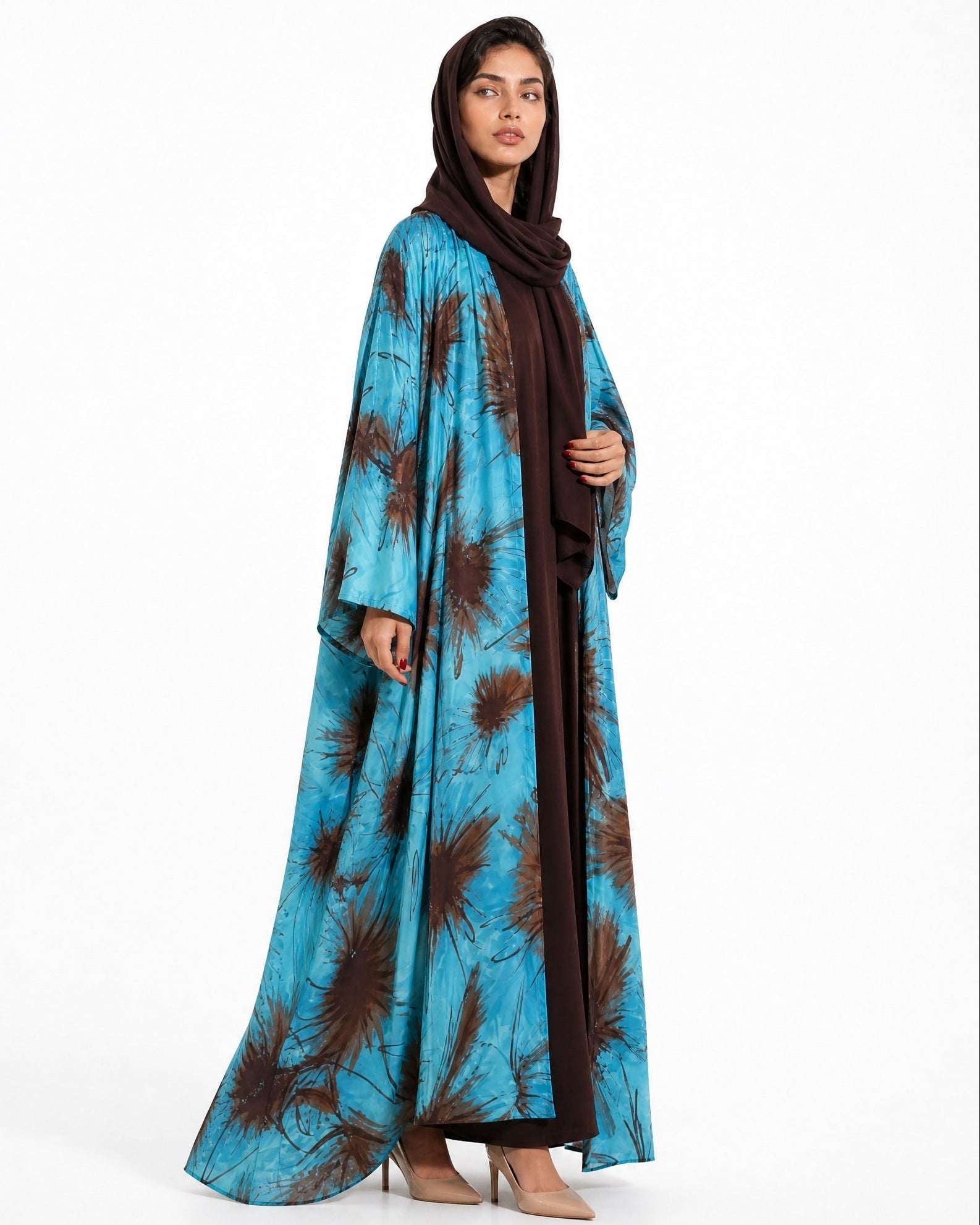 BA010SB ABAYA - BY AFRAA - MIRA Y MANO