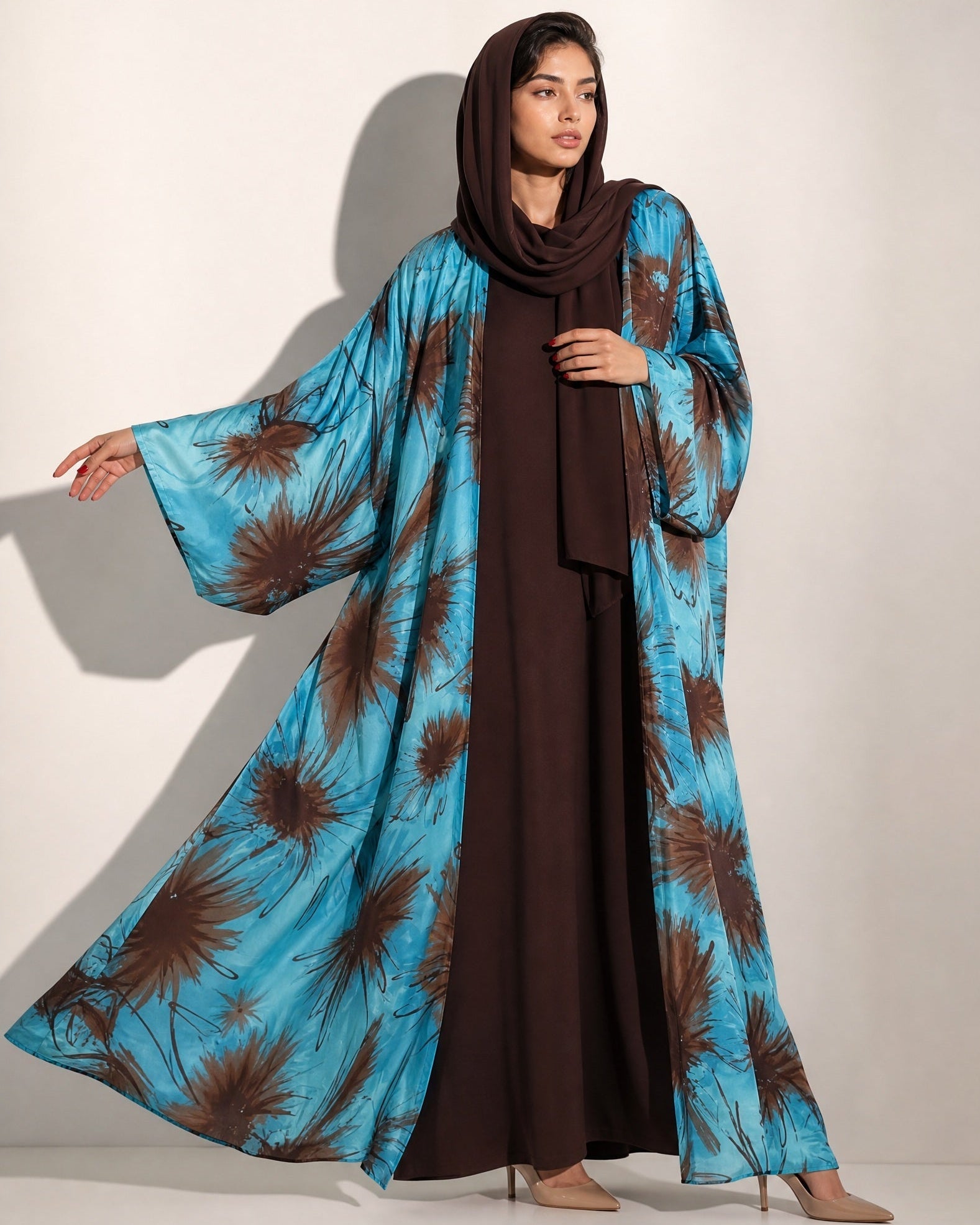 BA010SB ABAYA - BY AFRAA - MIRA Y MANO