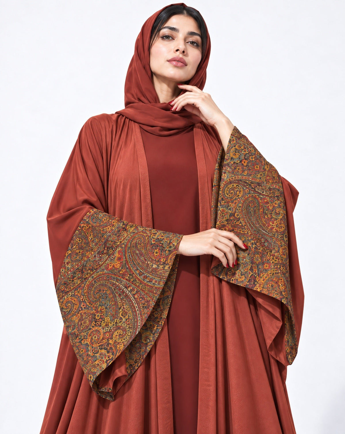 BA10-FB ABAYA - BY AFRAA - MIRA Y MANO