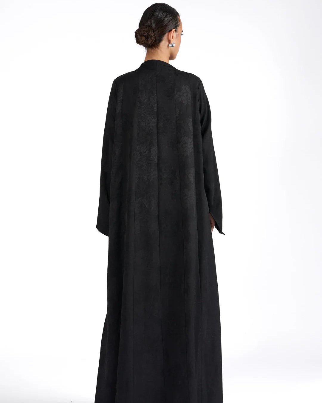 ALBA BLACK ABAYA - BY NOUF - MIRA Y MANO