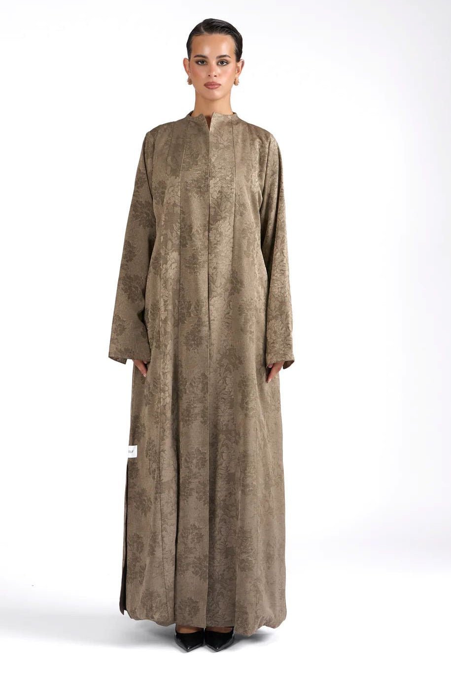 ALBA TAUPE ABAYA - BY NOUF - MIRA Y MANO