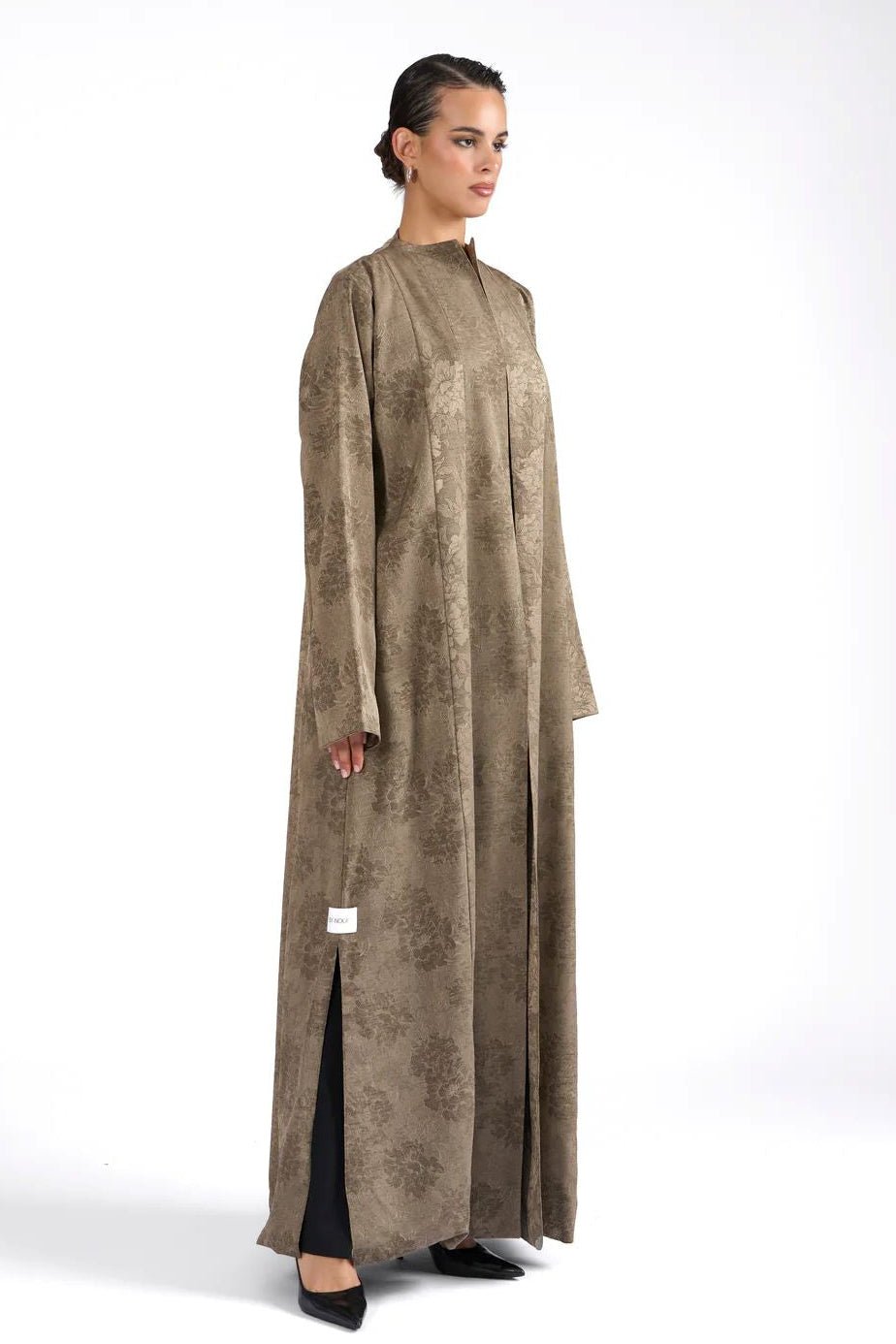 ALBA TAUPE ABAYA - BY NOUF - MIRA Y MANO